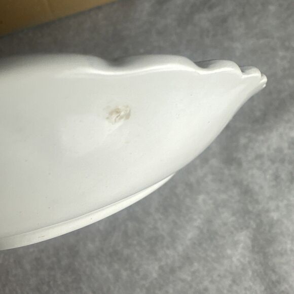 Johnson Bros Tulip Time Vintage Scalloped Oval Serving Plate 8 x 5.5 Blue White - Picture 8 of 10